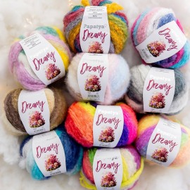 Papatya Dreamy Batik Ebruli El Örgü İpi