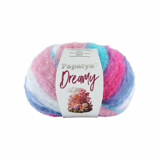 Papatya Dreamy Batik Ebruli El Örgü İpi