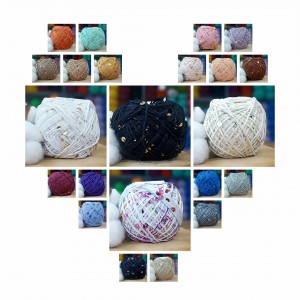 100 Gr İthal %65 PAMUK %35 PAYET PULLU EL ÖRGÜ İPİ