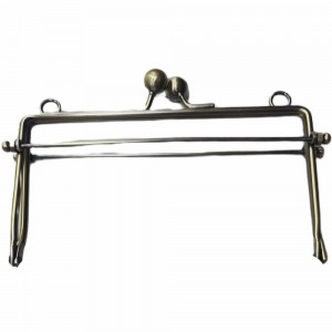 Fransız Öpücük Model Çanta Cüzdan Klipsi 16 cm - Antik