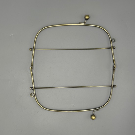 Mango Lüx Öpücük Çanta Cüzdan Klipsi 22 cm - Antik