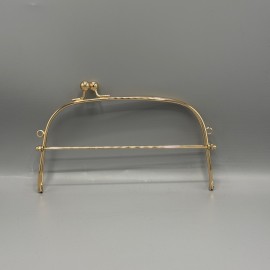 Mango Lüx Öpücük Çanta Cüzdan Klipsi 22 cm - Gold