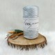 200 gr AMS  Polyester Makrome - Parlak Açık Gri