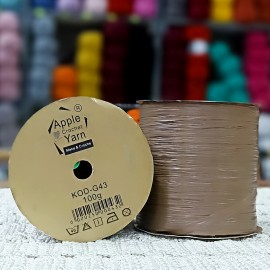100 gr 1 ADET Apple Yarn Yumuşak Rafya El Örgü İpi - G43 Kahve