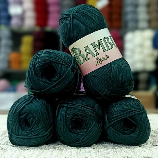 500 gr %100 Bambu Cotton Kendinden Parlak El Örgü İpi - Ördek Başı