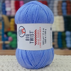 300-350 -  gr Mega Boy  İhraç Fazlası El Örgü İpi - Gök Mavi