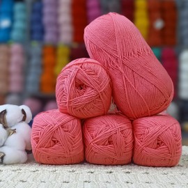 500 gr Life Cotton Bambu %50 Bamboo %50 Pamuk El Örgü İpi - Mercan