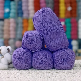 500 gr Life Cotton Bambu %50 Bamboo %50 Pamuk El Örgü İpi - Mor