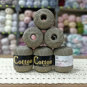 6 Adet (600) gr Cotton Love Yarns %100 Brezilya Saf Pamuk - Haki Bej