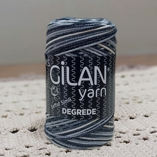 GİLAN %70 PAMUK % 30 ŞEFFAF SİMLİ DEGREDE EL ÖRGÜ İPİ