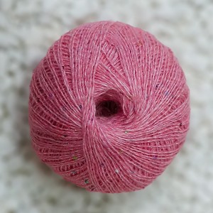 100 gr  TRENDWOOL  Alpaca - Yün Karışımı PULLU Fantazi El Örgü İpliği - Hareli Pembe