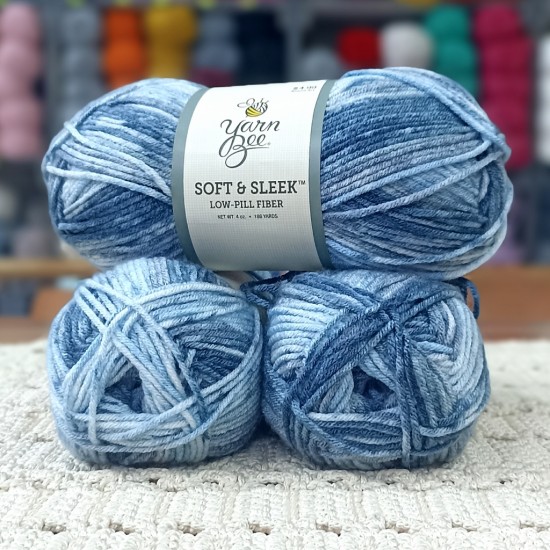 320-340 gr Yarn Bee SS  Low Piiling Ebruli İhraç Fazlası El Örgü İpi