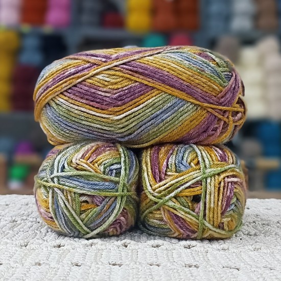 280-300 gr Yarn Bee SS  Low Piiling Ebruli İhraç Fazlası El Örgü İpi