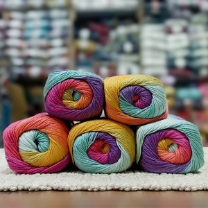 500 gr Batik Ebruli Merserize  El Örgü İpi