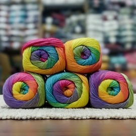 500 gr Batik Ebruli Merserize  El Örgü İpi