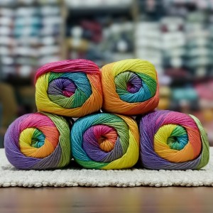 500 gr Batik Ebruli Merserize  El Örgü İpi