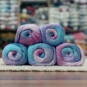 500 gr Batik Ebruli Merserize  El Örgü İpi