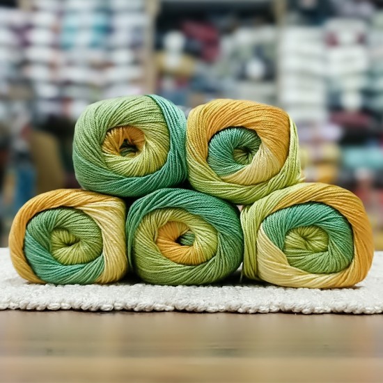 500 gr Batik Ebruli Merserize  El Örgü İpi