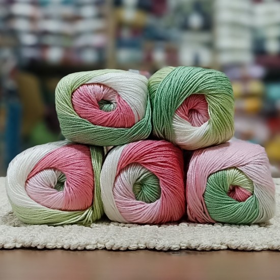 500 gr Batik Ebruli Merserize  El Örgü İpi