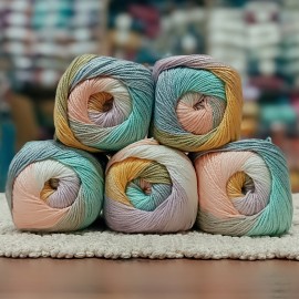 500 gr Batik Ebruli Merserize  El Örgü İpi