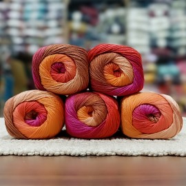 500 gr Batik Ebruli Merserize  El Örgü İpi