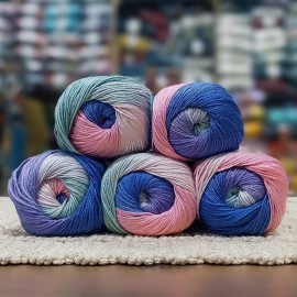 500 gr Batik Ebruli Merserize  El Örgü İpi