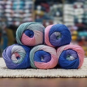 500 gr Batik Ebruli Merserize  El Örgü İpi