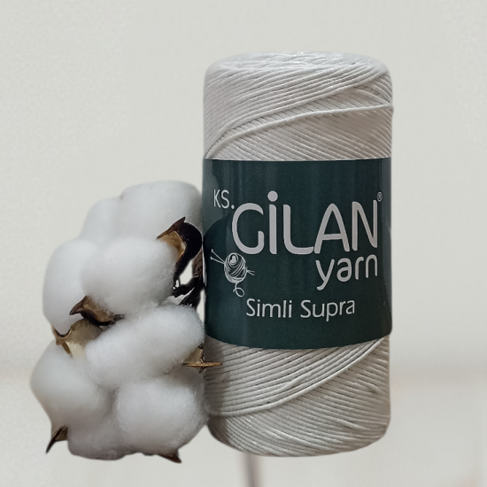 Gilan 200 gr METALİK SİMLİ SUPRA El Örgü İpi 