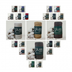 Gilan 200 gr METALİK SİMLİ SUPRA El Örgü İpi 