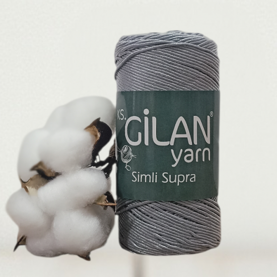 Gilan 200 gr METALİK SİMLİ SUPRA El Örgü İpi 