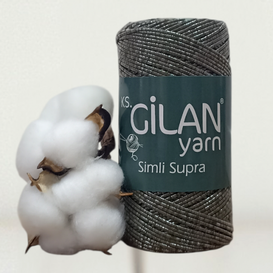 Gilan 200 gr METALİK SİMLİ SUPRA El Örgü İpi 