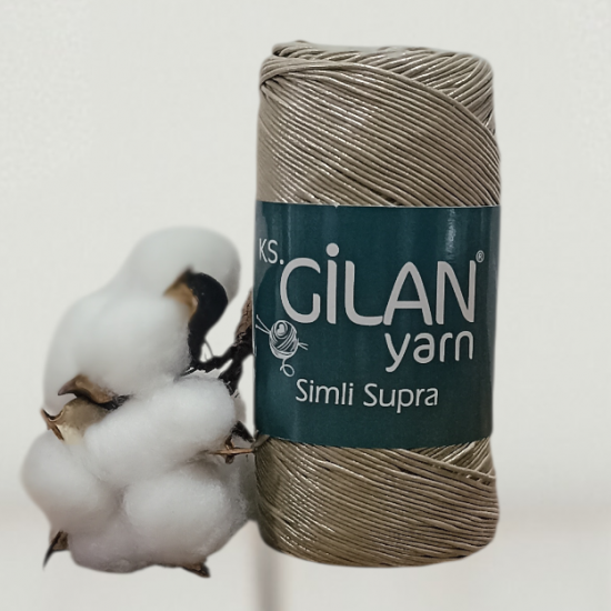Gilan 200 gr METALİK SİMLİ SUPRA El Örgü İpi 