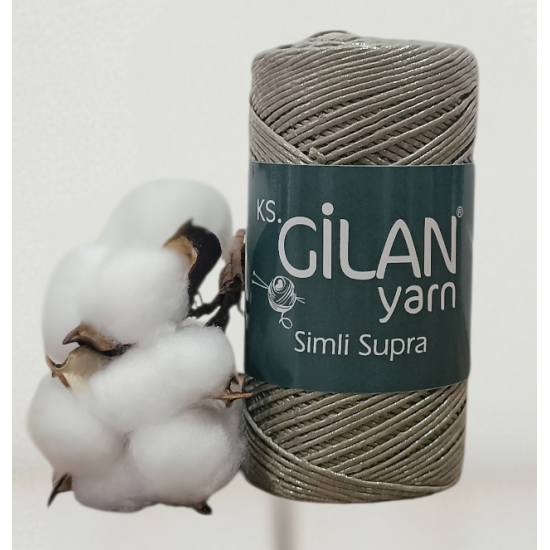 Gilan 200 gr METALİK SİMLİ SUPRA El Örgü İpi 