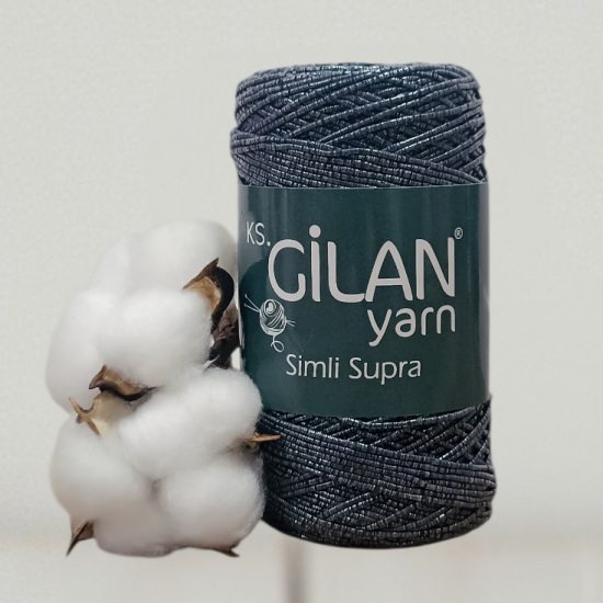 Gilan 200 gr METALİK SİMLİ SUPRA El Örgü İpi 