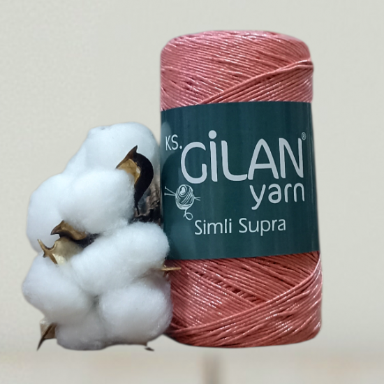 Gilan 200 gr METALİK SİMLİ SUPRA El Örgü İpi 