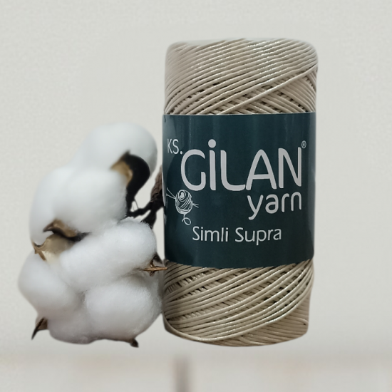Gilan 200 gr METALİK SİMLİ SUPRA El Örgü İpi 