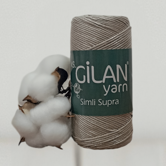 Gilan 200 gr METALİK SİMLİ SUPRA El Örgü İpi 