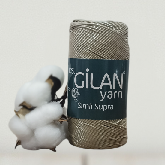 Gilan 200 gr METALİK SİMLİ SUPRA El Örgü İpi 