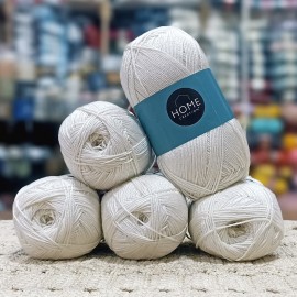 500 Gr Home Creation İnce Stretch İhraç Fazlası El Örgü İpi - Ekru Krem