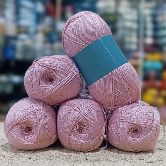500 Gr Home Creation İnce Stretch İhraç Fazlası El Örgü İpi - Gül Pembe