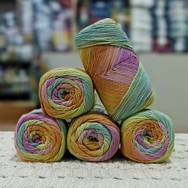 500 Gr %60 Pamuk Batik Cotton İhraç Fazlası El Örgü İpi - 02