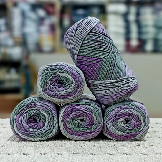 500 Gr %60 Pamuk Batik Cotton İhraç Fazlası El Örgü İpi - 03