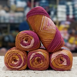 500 Gr %60 Pamuk Batik Cotton İhraç Fazlası El Örgü İpi - 05