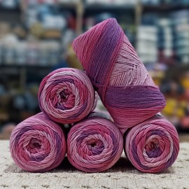 500 Gr %60 Pamuk Batik Cotton İhraç Fazlası El Örgü İpi - 18