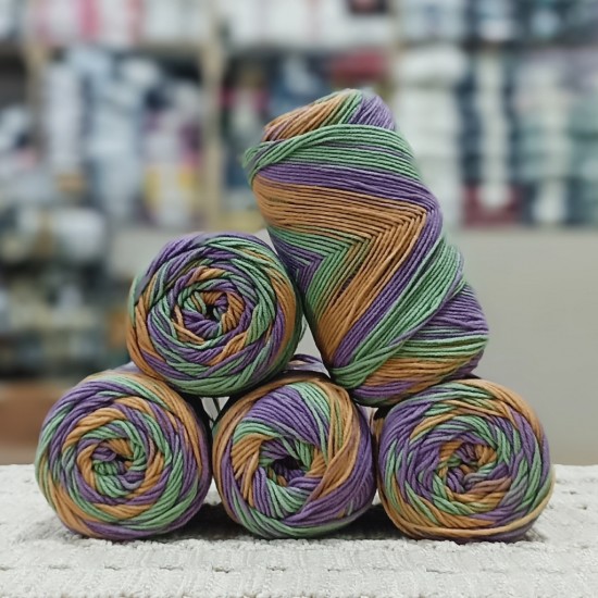 500 Gr %60 Pamuk Batik Cotton İhraç Fazlası El Örgü İpi - 21