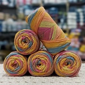 500 Gr %60 Pamuk Batik Cotton İhraç Fazlası El Örgü İpi - 22