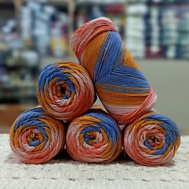 500 Gr %60 Pamuk Batik Cotton İhraç Fazlası El Örgü İpi - 23