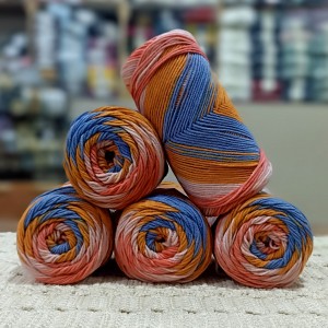 500 Gr %60 Pamuk Batik Cotton İhraç Fazlası El Örgü İpi - 23