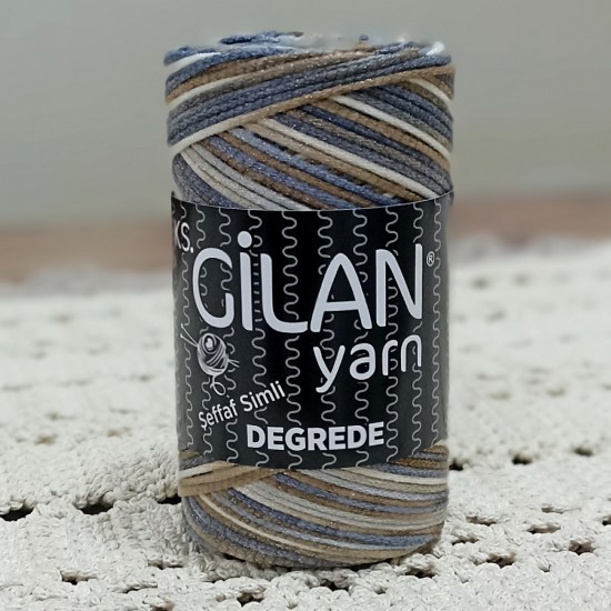 GİLAN %70 PAMUK % 30 ŞEFFAF SİMLİ DEGREDE EL ÖRGÜ İPİ