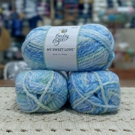 300 gr Barn Bee My Sweet Love Spaghetti Ebruli İhraç Fazlası El Örgü İpi